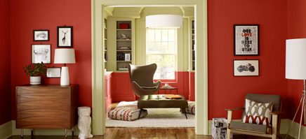 Seattle interior designer adds red to rooms